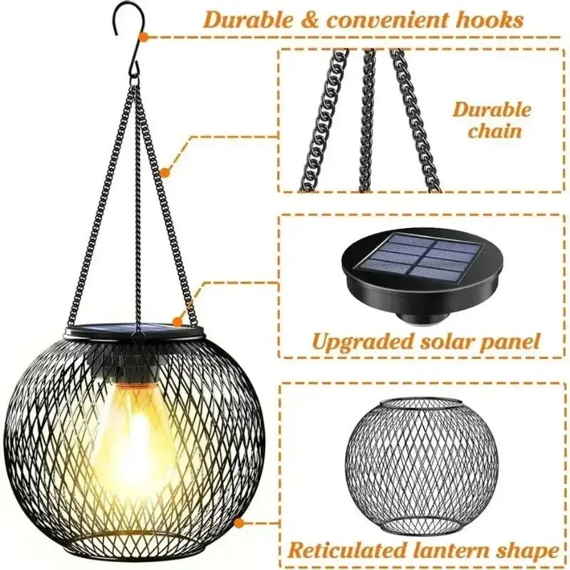 Radiance Glow Solar Garden Lantern | Waterproof Decorative Light