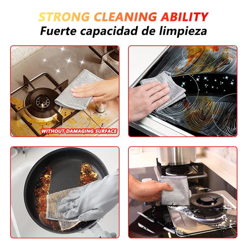 MagicWeave Grid Cloth - The Ultimate Multipurpose Cleaning & Dishing Cloth (10pcs)