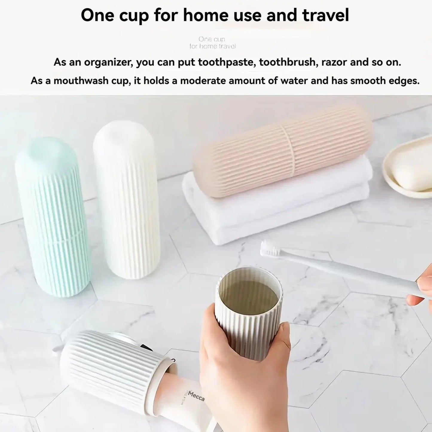 AuraClean Travel Toothbrush & Cup Case