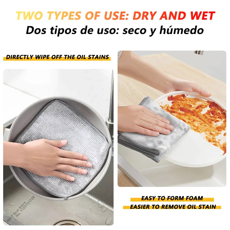 MagicWeave Grid Cloth - The Ultimate Multipurpose Cleaning & Dishing Cloth (10pcs)