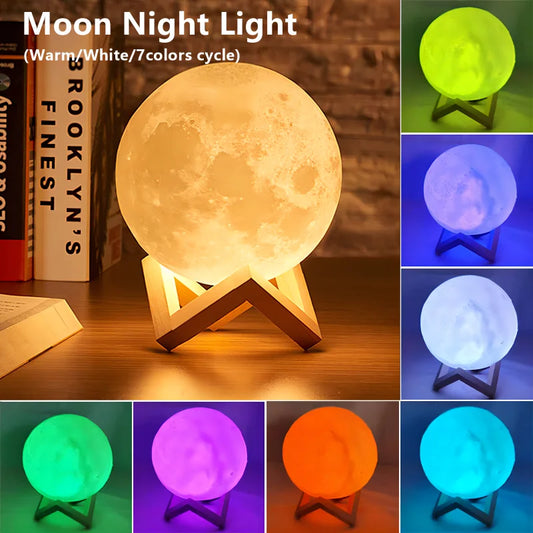 LED Galaxy Moon Night Light Gift