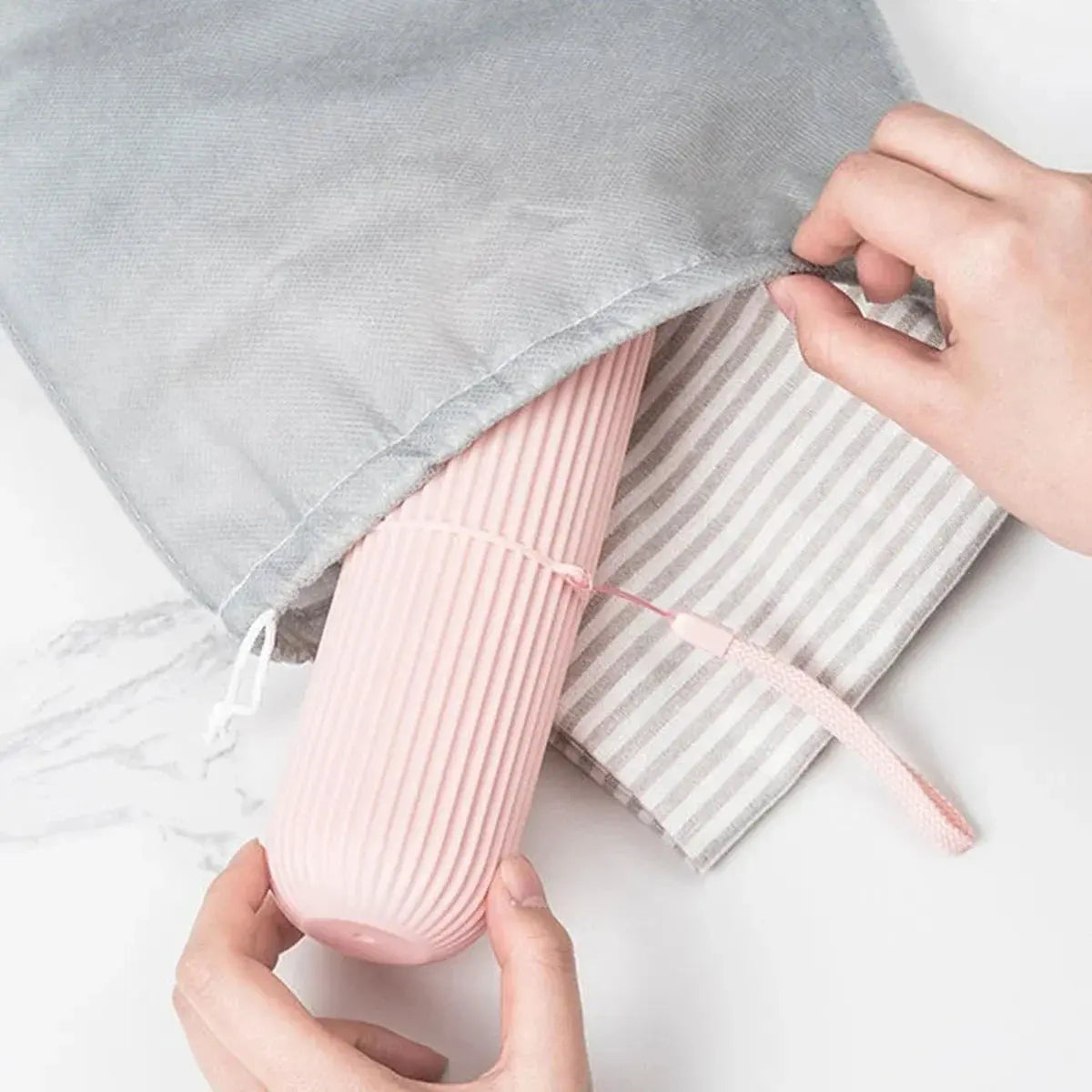 AuraClean Travel Toothbrush & Cup Case