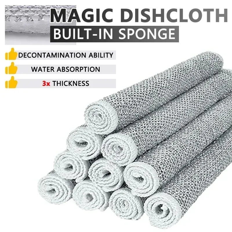 MagicWeave Grid Cloth - The Ultimate Multipurpose Cleaning & Dishing Cloth (10pcs)